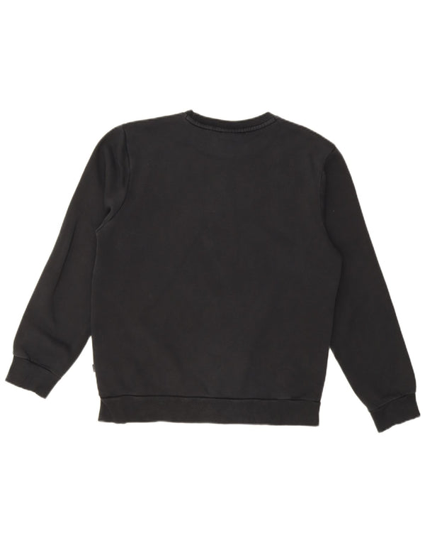 Женский свитер оверсайз Puma UK 10, маленький черный хлопковый джемпер