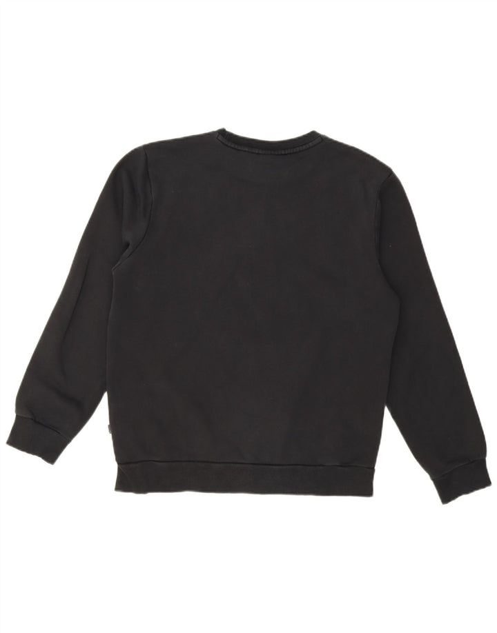 Женский свитер оверсайз Puma UK 10, маленький черный хлопковый джемпер