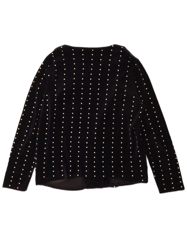 Женский пиджак Zara Trafaluc 1 Button UK 14, средний темно-синий в пятнистый цвет