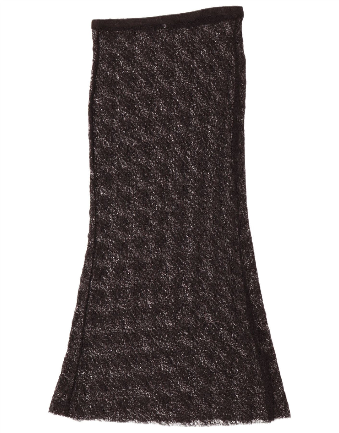 Женская кружевная макси-юбка Zara Medium W28, черный полиамид