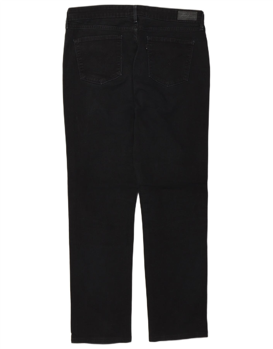 Женские прямые джинсы Levi's Demi Curve классического кроя W33 L30, черный хлопок