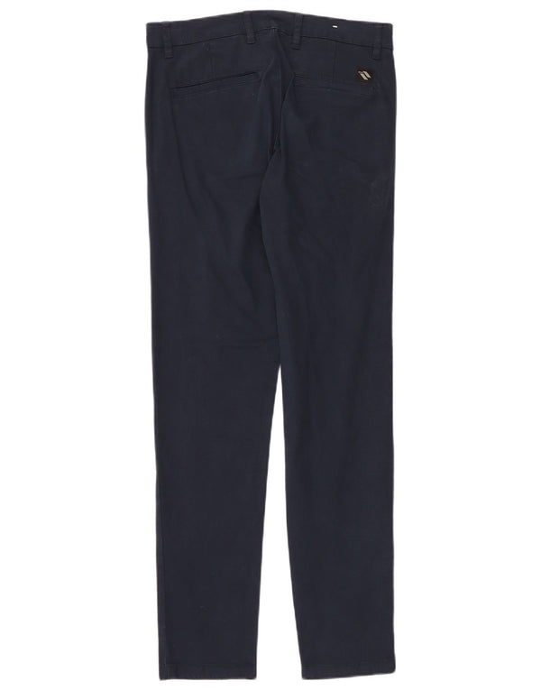 Мужские узкие брюки-чиносы Zara EU 38, маленькие W30 L30, темно-синие, хлопок