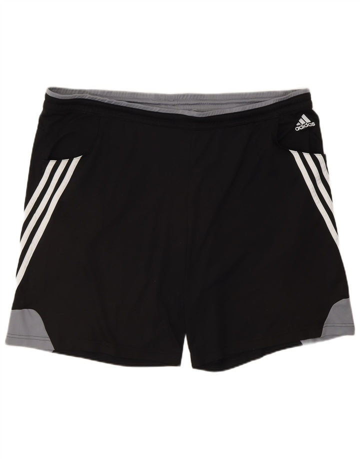 Мужские спортивные шорты ADIDAS XL, черные, полиэстер с цветными блоками