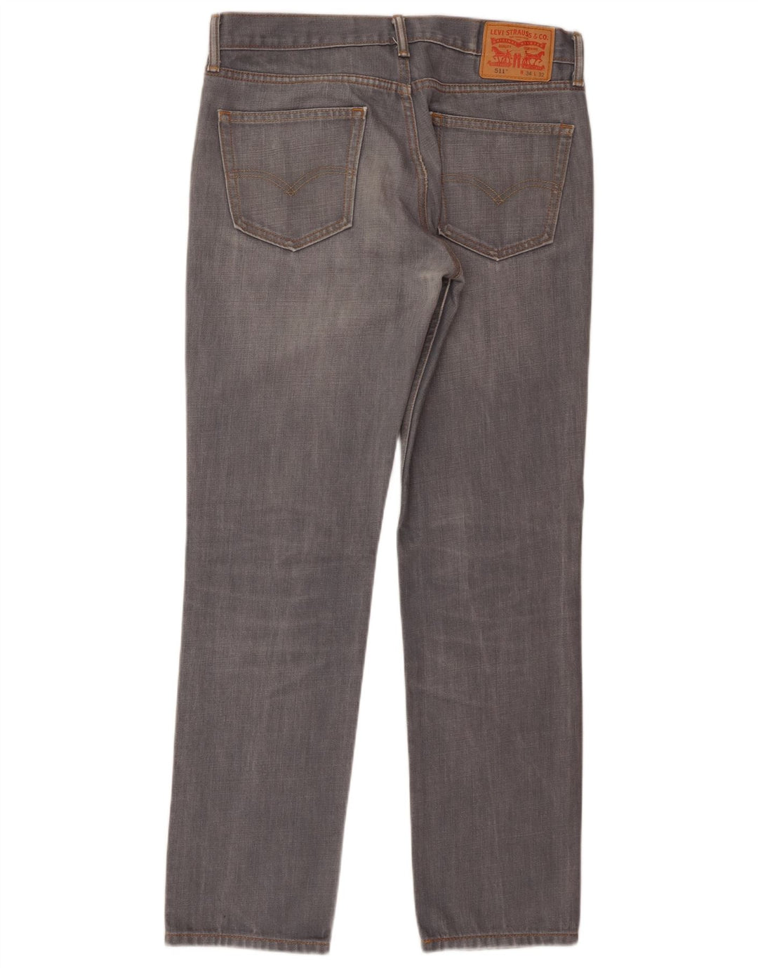 Мужские джинсы Levi's 511 Slim W34 L32 Серые хлопковые