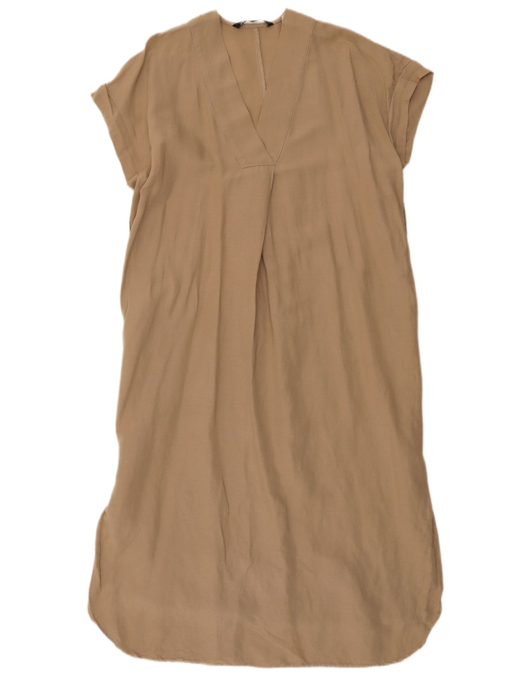Женское платье свободного кроя Zara UK 6 XS, бежевое