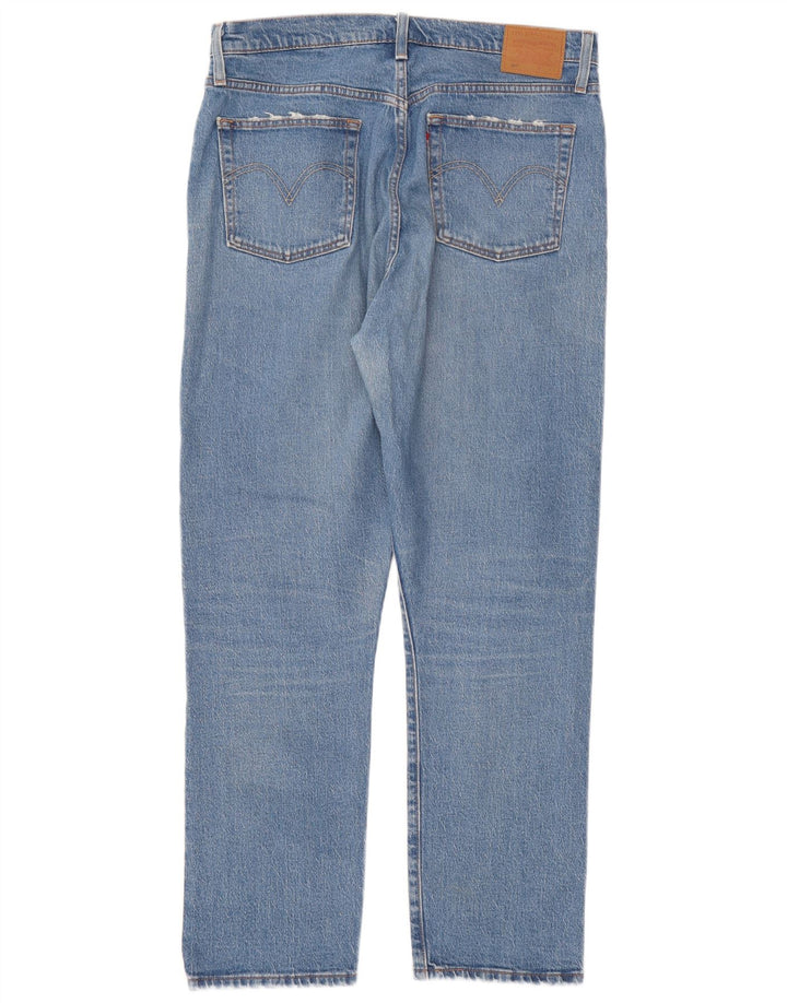 Женские прямые джинсы Levi's 501 W34 L28 синие, хлопок