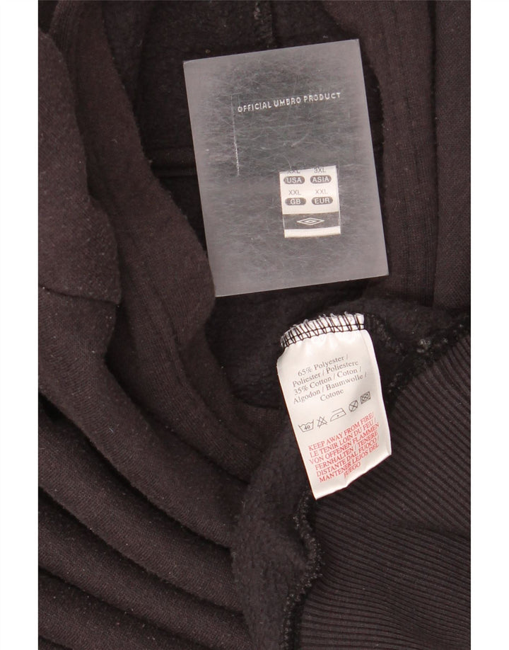 Женский джемпер с капюшоном оверсайз Umbro UK 20 2XL, черный полиэстер