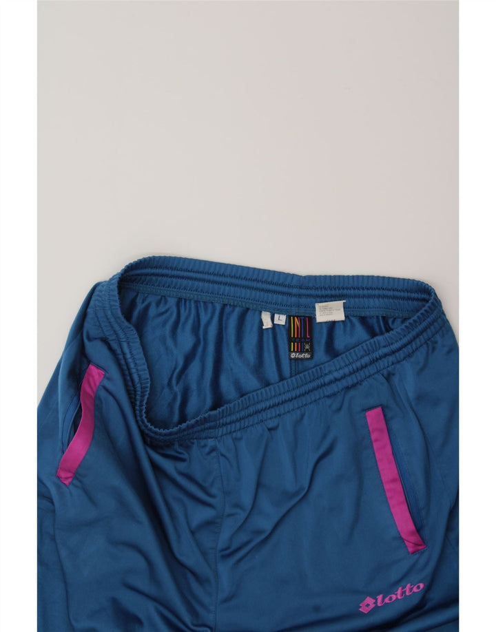 LOTTO Mens Tracksuit Trousers Large  Blue Polyester Vintage Lotto and Second-Hand Lotto from Messina Hembry 