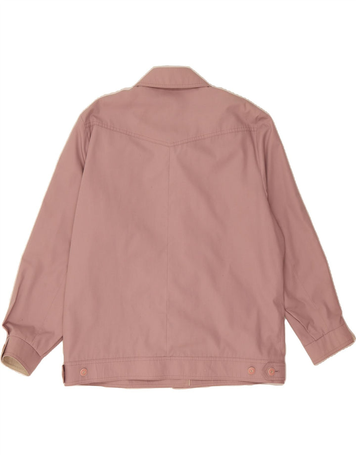 DAVID BARRY Womens Bomber Jacket UK 18 XL Pink Polyester Vintage David Barry and Second-Hand David Barry from Messina Hembry 