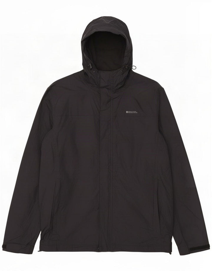Mountain Warehouse Мужская водонепроницаемая куртка с капюшоном UK 38 Средний черный нейлон