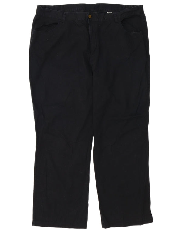 Женские прямые повседневные брюки Marks & Spencer UK 22 3XL W42 L29 черные
