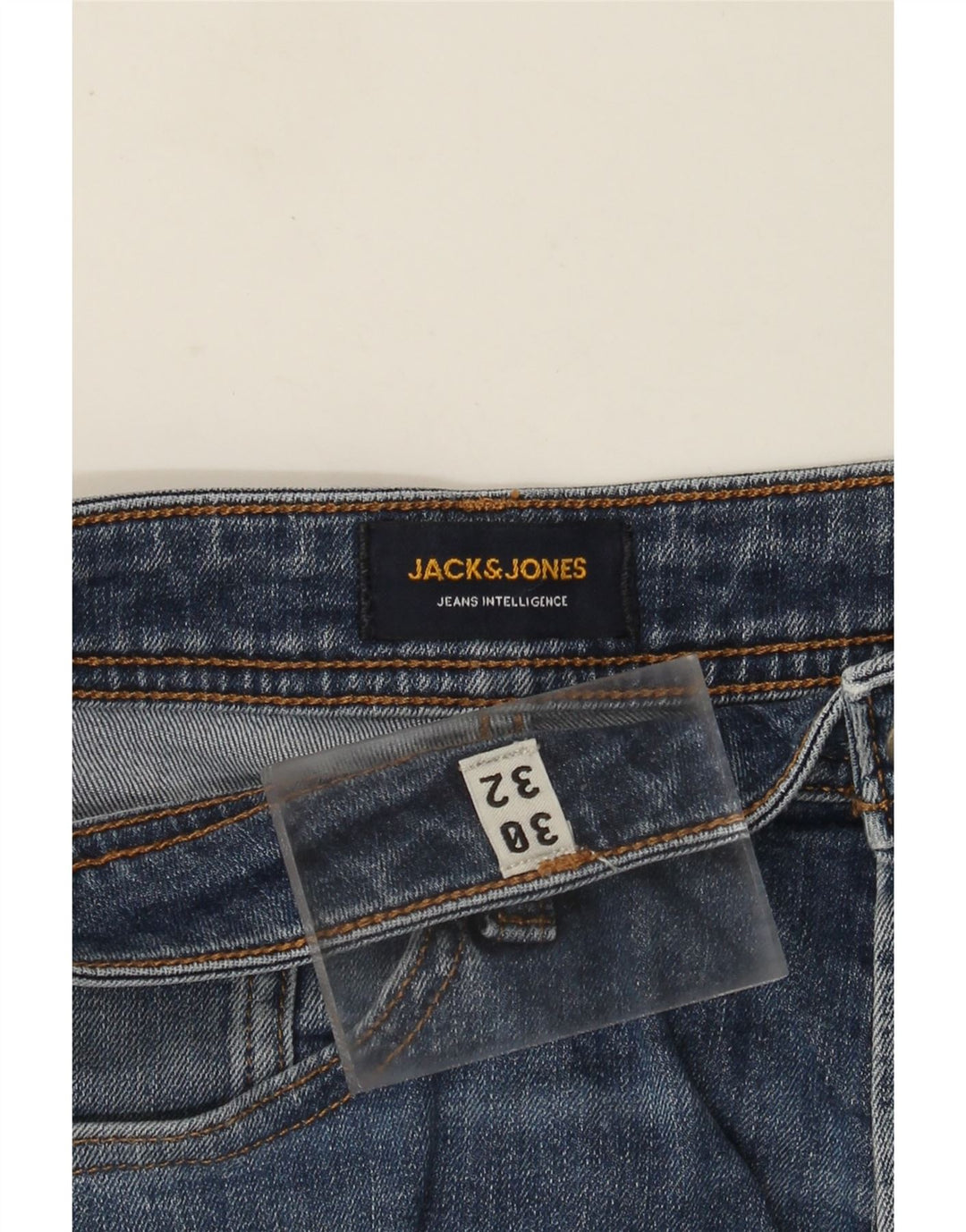 Мужские прямые джинсы Jack & Jones W30 L32 синие, хлопок