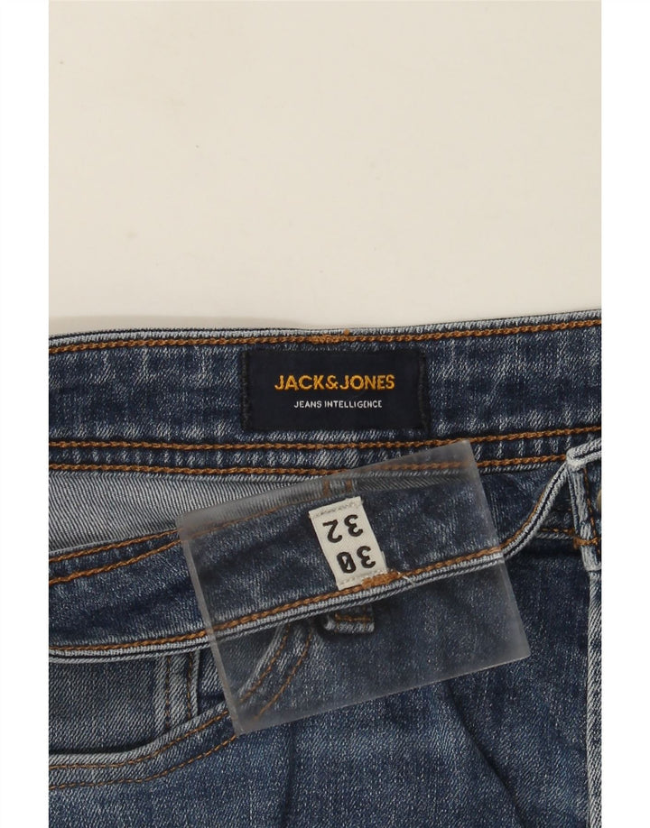Мужские прямые джинсы Jack & Jones W30 L32 синие, хлопок