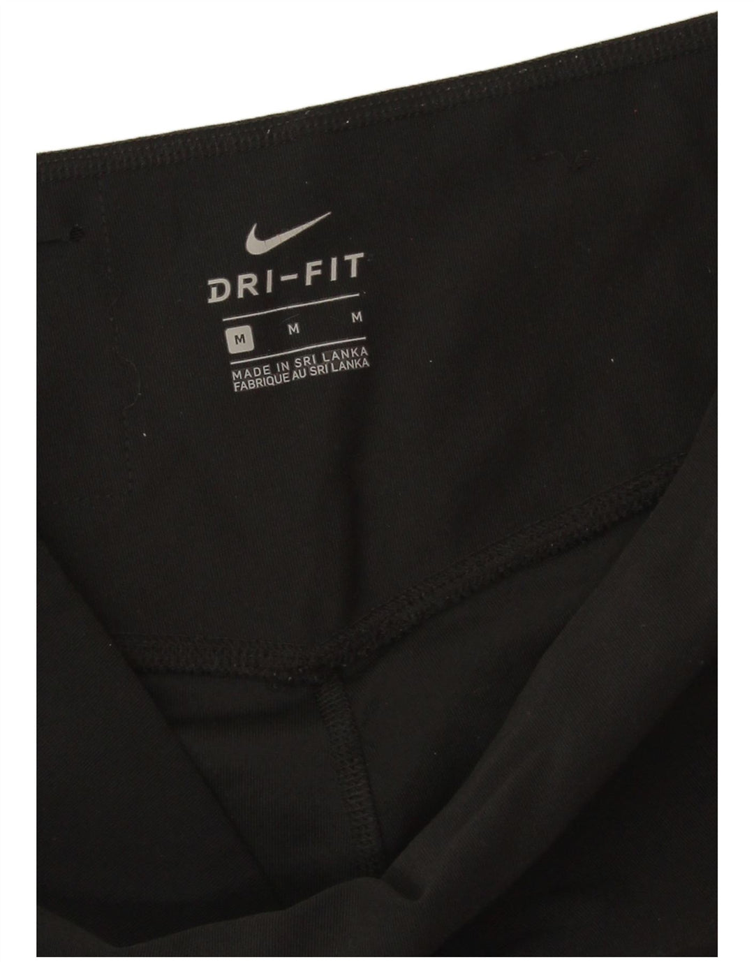 Женские леггинсы-капри Nike Dri Fit UK 14, средний черный, полиэстер
