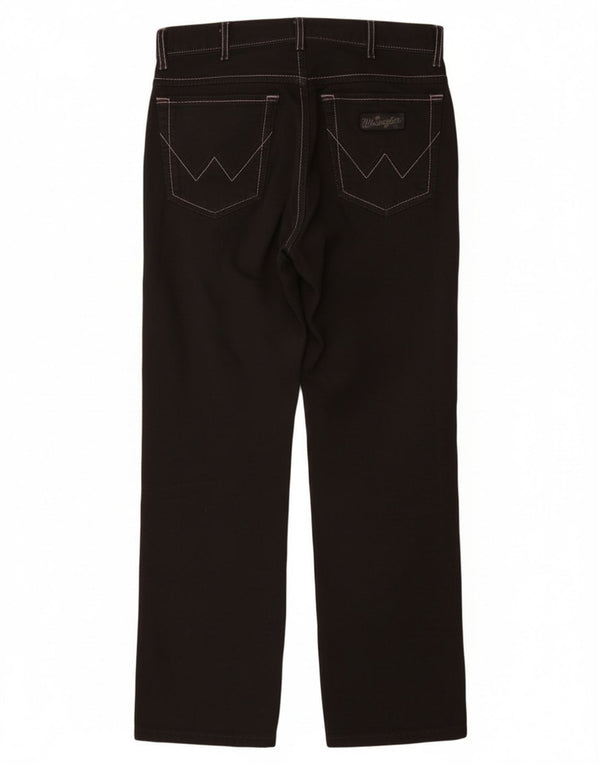 Мужские прямые повседневные брюки Wrangler Texas Stretch W30 L30, черный хлопок