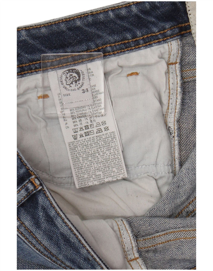 Мужские джинсы Diesel Bootcut W34 L34 синие, хлопок