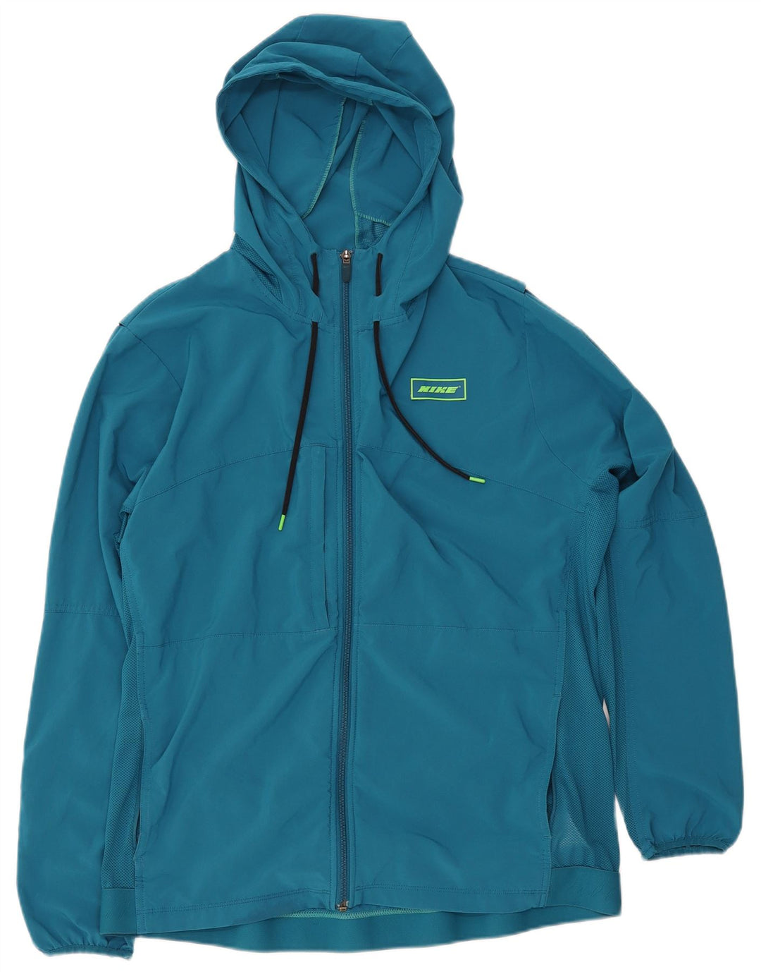 Мужской спортивный костюм NIKE Dri Fit с графическим принтом стандартной посадки, верхняя куртка среднего синего цвета