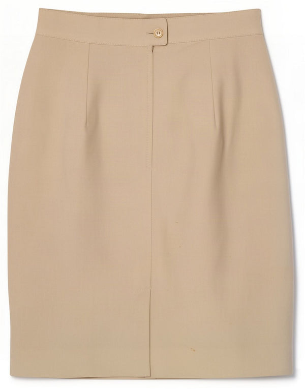 Prisma Womens Pencil Skirt UK 10 Small W26 Off White Linen