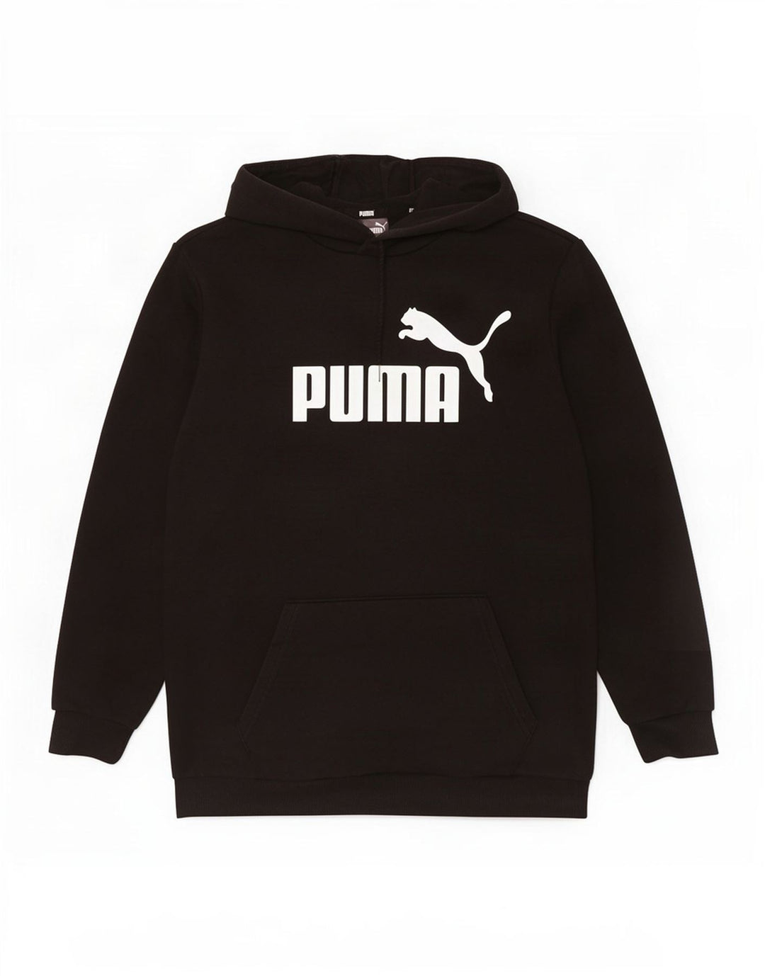 Мужской джемпер с капюшоном Puma, черный, хлопковый, среднего размера
