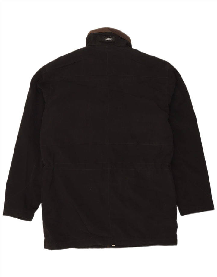 Мужская куртка LONDON FOG UK 38, средний черный полиэстер