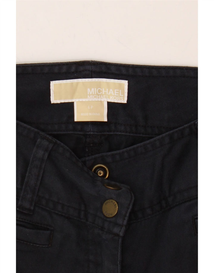 MICHAEL KORS Womens Straight Capri Trousers US 6 Medium W32 L20 Navy Blue Vintage Michael Kors and Second-Hand Michael Kors from Messina Hembry 