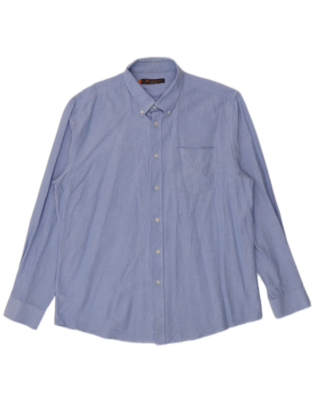 Мужская рубашка Ben Sherman XL, синяя, хлопок