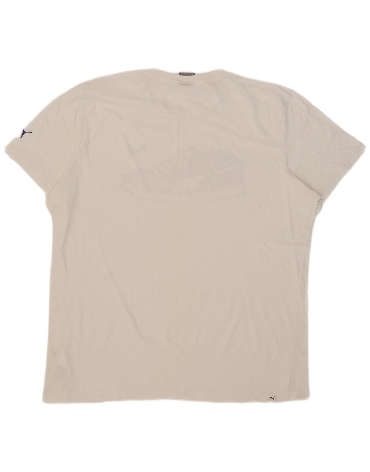 Мужская футболка с рисунком Puma 2XL, белый хлопок