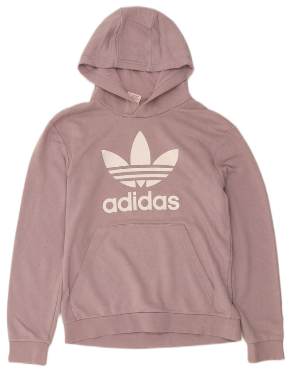 Джемпер с капюшоном Adidas для мальчиков 13-14 лет, фиолетовый, хлопок