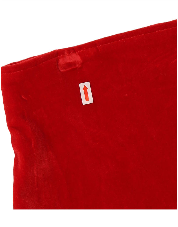 ВИНТАЖНАЯ женская велюровая юбка-карандаш IT 44 Medium W26 Красный хлопок