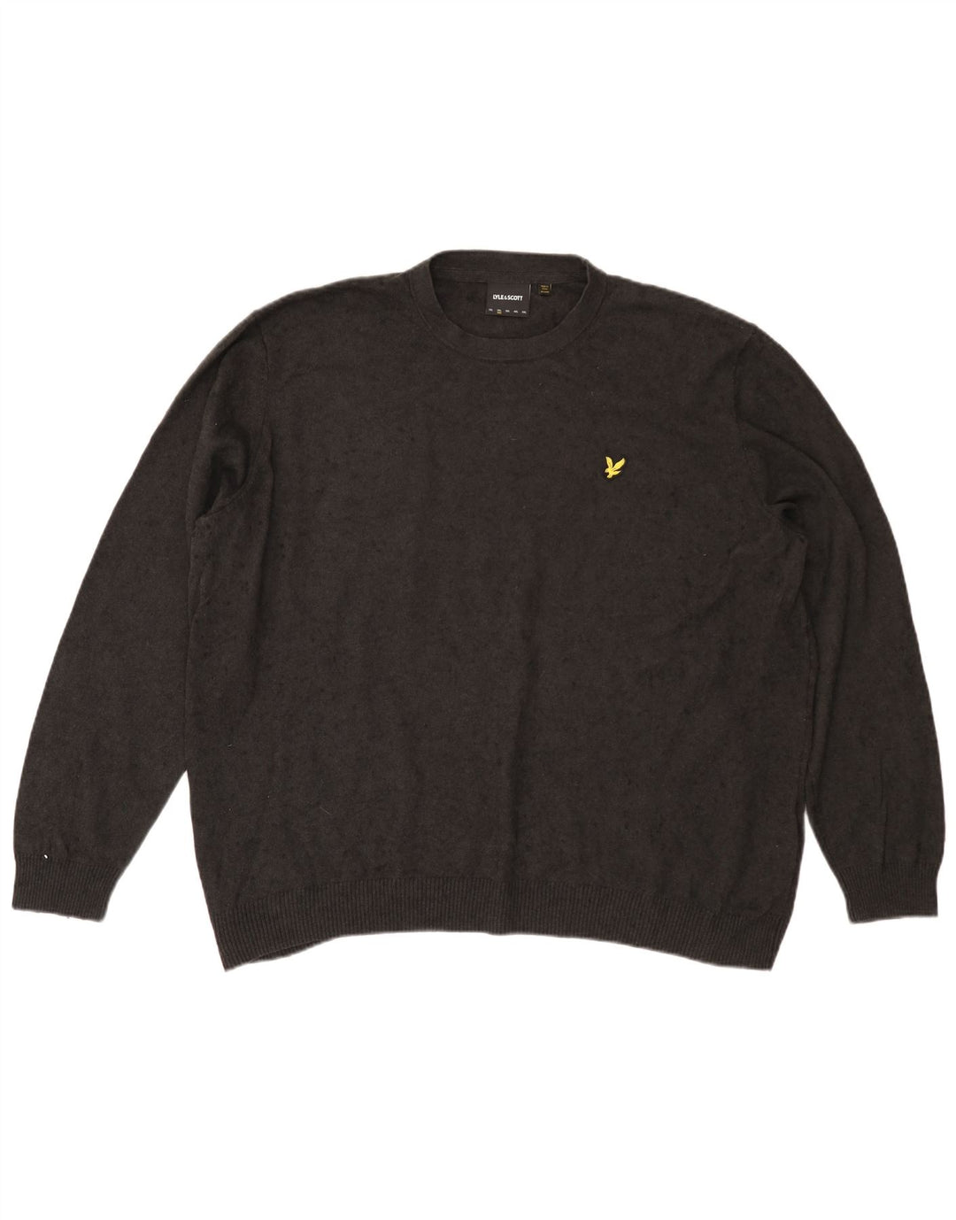Мужской джемпер с круглым вырезом Lyle & Scott 2XL, серый хлопок