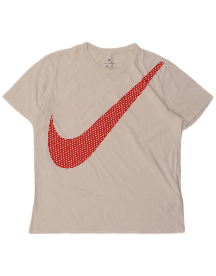 Мужская футболка с графическим принтом Nike Athletic Cut Top XL, белая