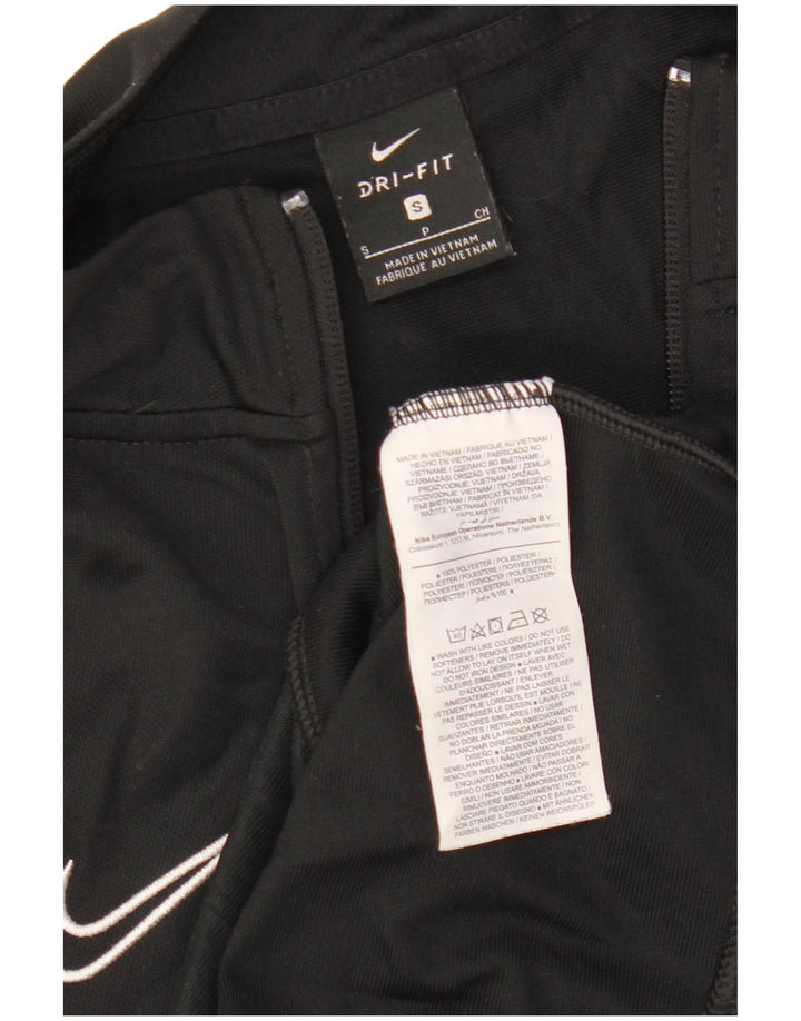 Мужская спортивная куртка с графическим рисунком Nike Dri Fit, маленькая черная полиэстеровая куртка