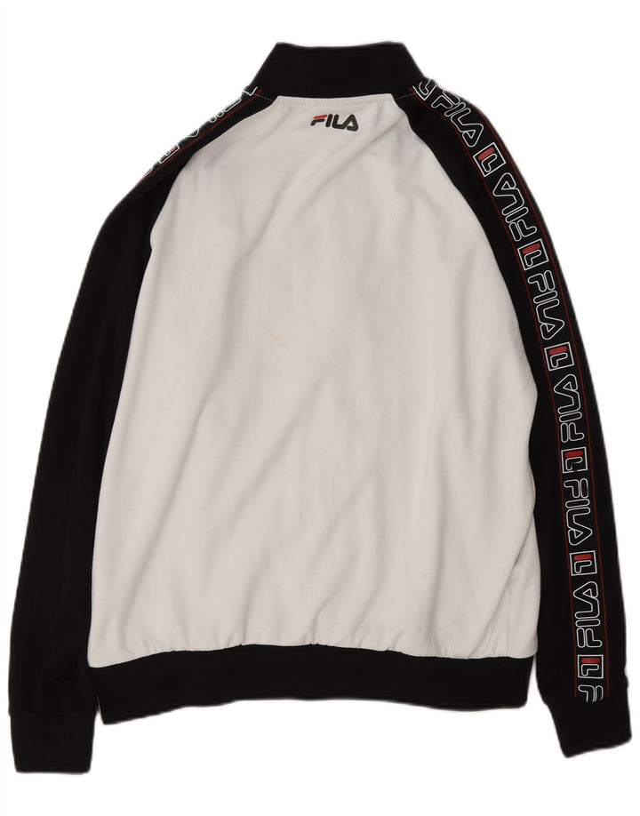 Fila Мужской спортивный костюм с графическим рисунком, верхняя куртка, маленький белый полиэстер с цветными блоками