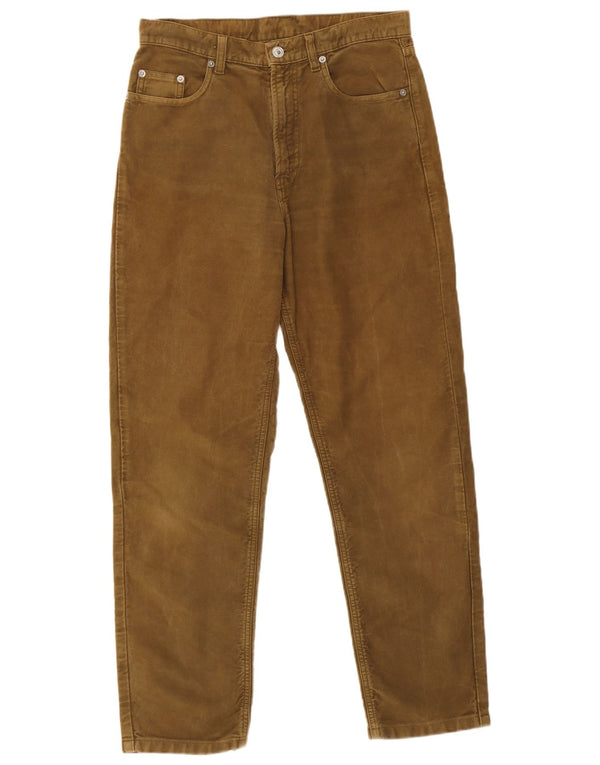 Мужские прямые повседневные брюки Benetton W30 L27, цвет хаки, хлопок