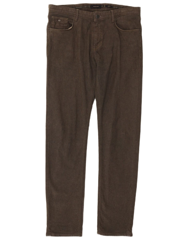 MASSIMO DUTTI Мужские повседневные брюки Slim Fit EU 42 Большие W32 L31 Зеленые