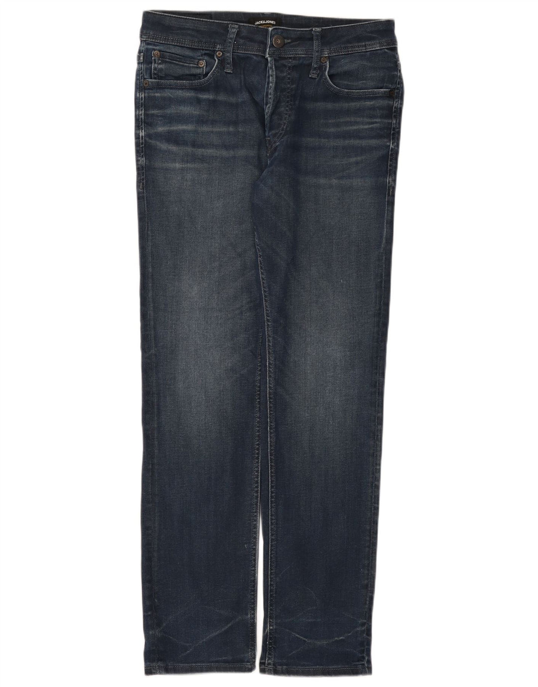 Мужские прямые джинсы Jack & Jones W32 L32 синие, хлопок