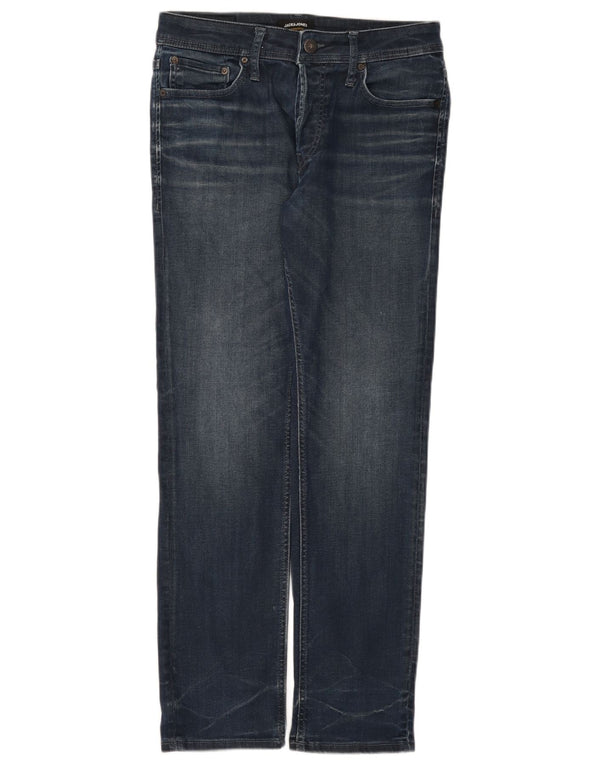 Мужские прямые джинсы Jack & Jones W32 L32 синие, хлопок