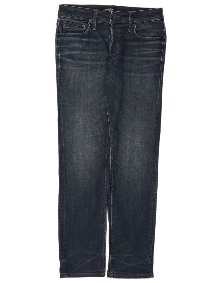 Мужские прямые джинсы Jack & Jones W32 L32 синие, хлопок