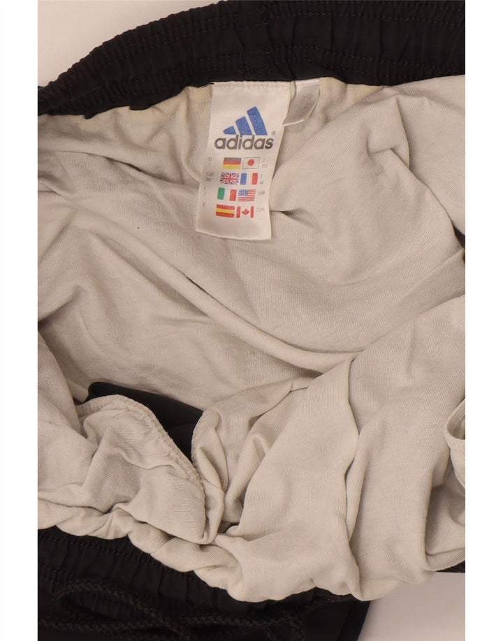 Мужские спортивные шорты Adidas, большие черные из полиэстера
