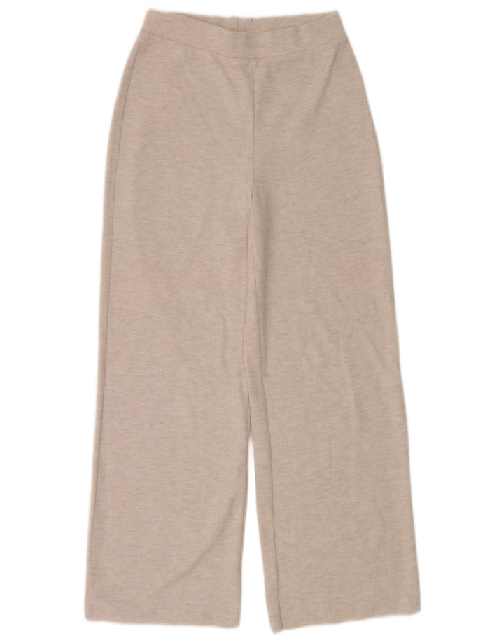 Женские спортивные брюки Zara UK 12, средний бежевый полиэстер с крапинками