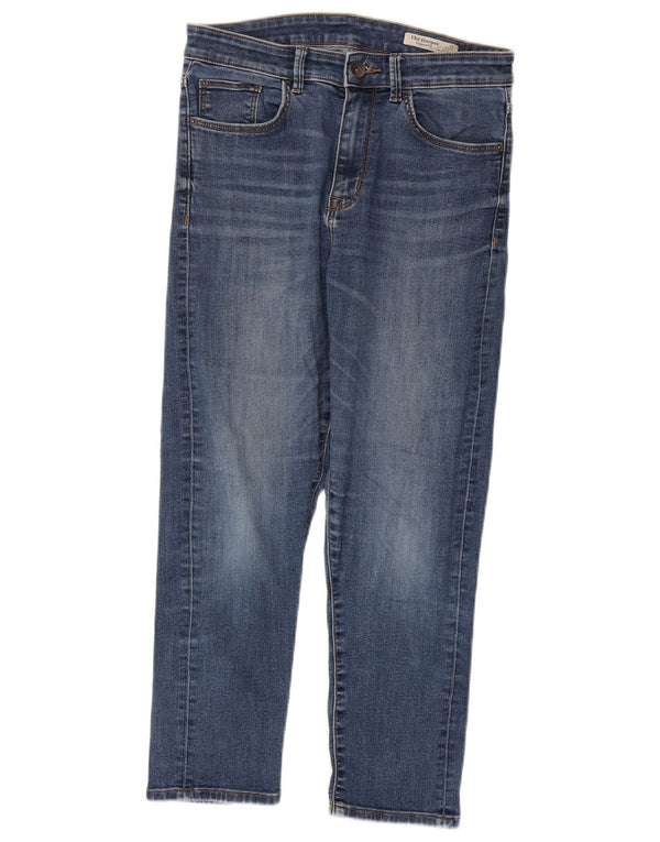 Женские укороченные джинсы-сигареты Marks & Spencer UK 12 Medium W28 L24 Синие