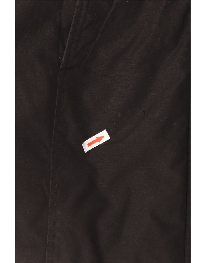 Женская стеганая куртка Woolrich с капюшоном UK 14, средний черный хлопок