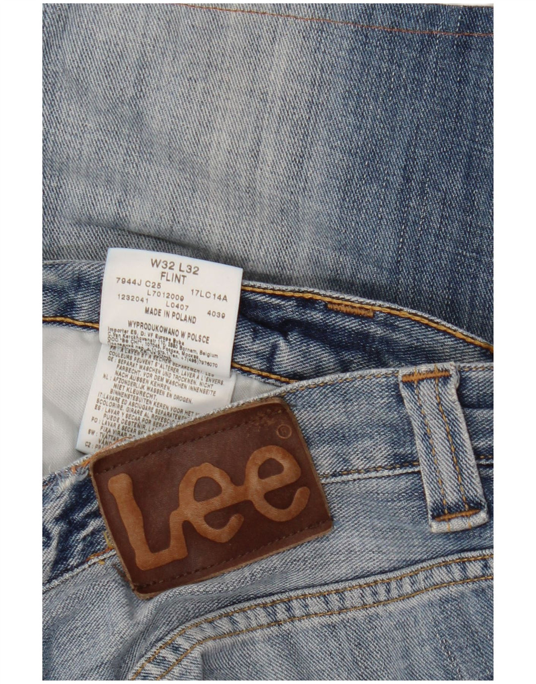 Мужские джинсовые шорты LEE Flint W32, средний синий хлопок