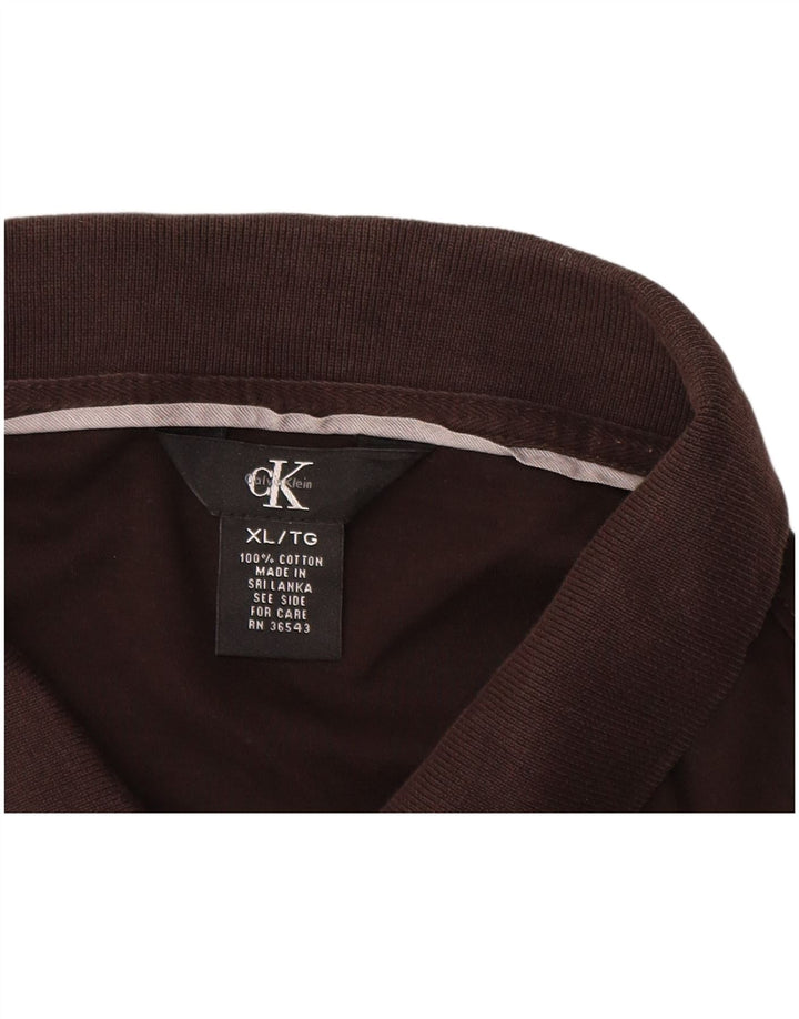 Мужская рубашка-поло CALVIN KLEIN XL, черный хлопок