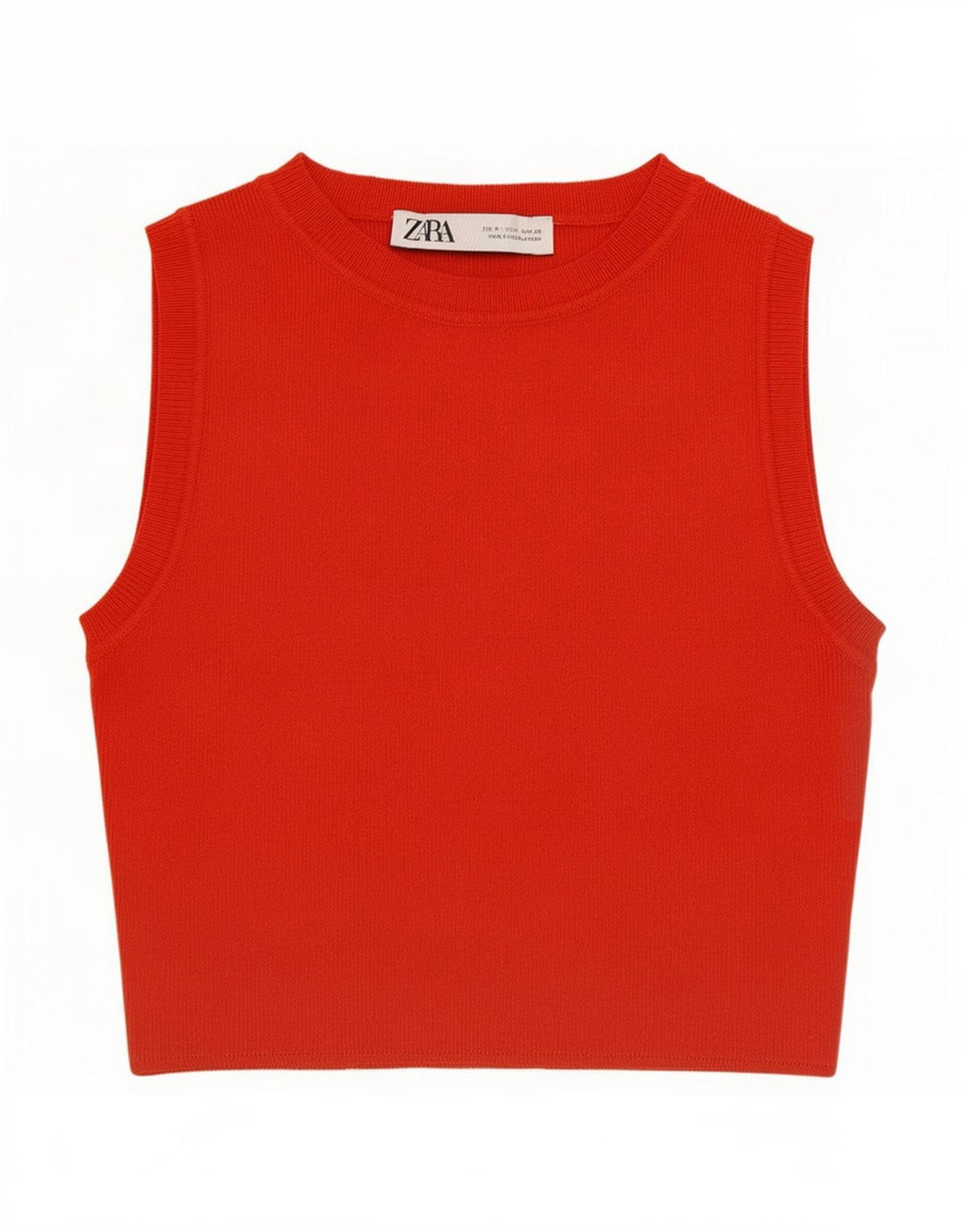 Женский жилет Zara Top UK 8, маленький, красный, вискоза