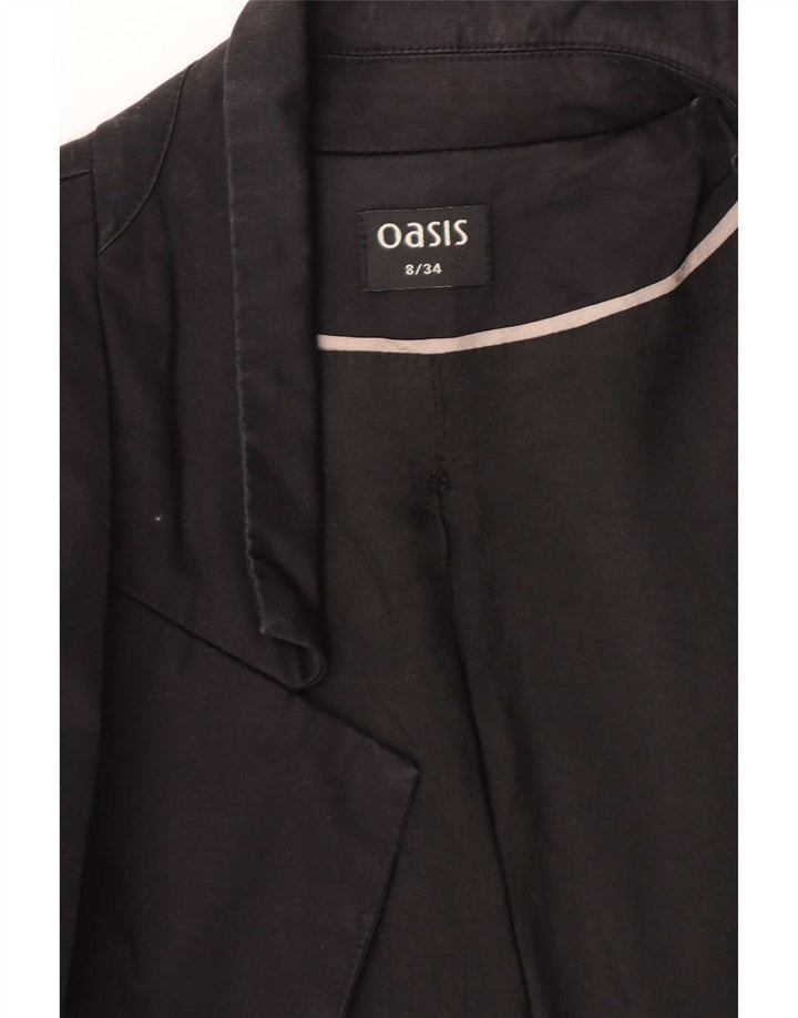 Женский пиджак Oasis на 1 пуговице, Великобритания, 8, маленький, черный