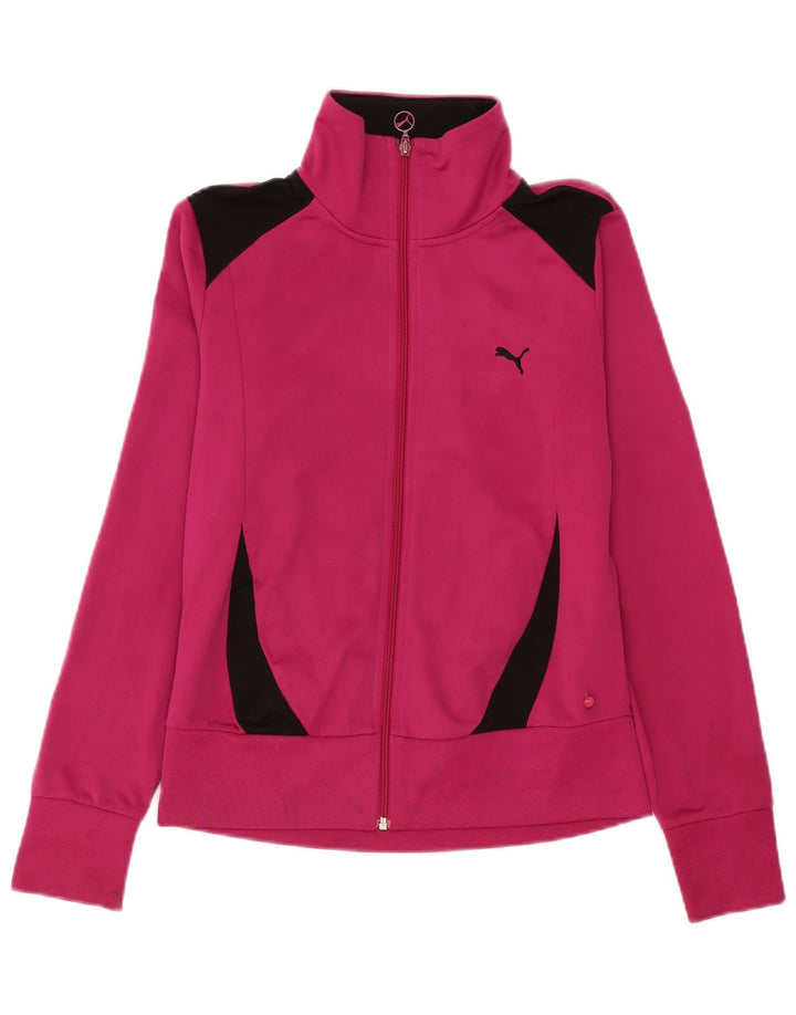 Женский спортивный костюм Puma UK 14, средний розовый полиэстер с цветными блоками