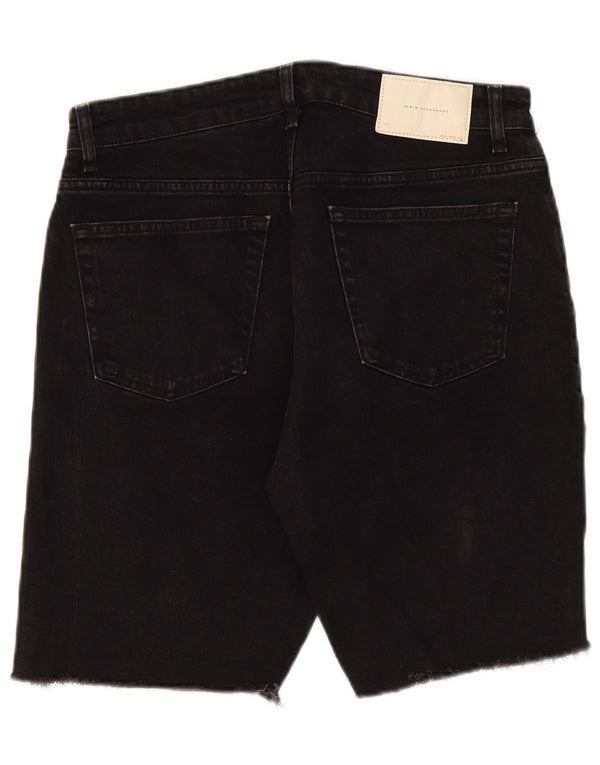 Мужские джинсовые шорты Zara EU 42, большие W32, черные