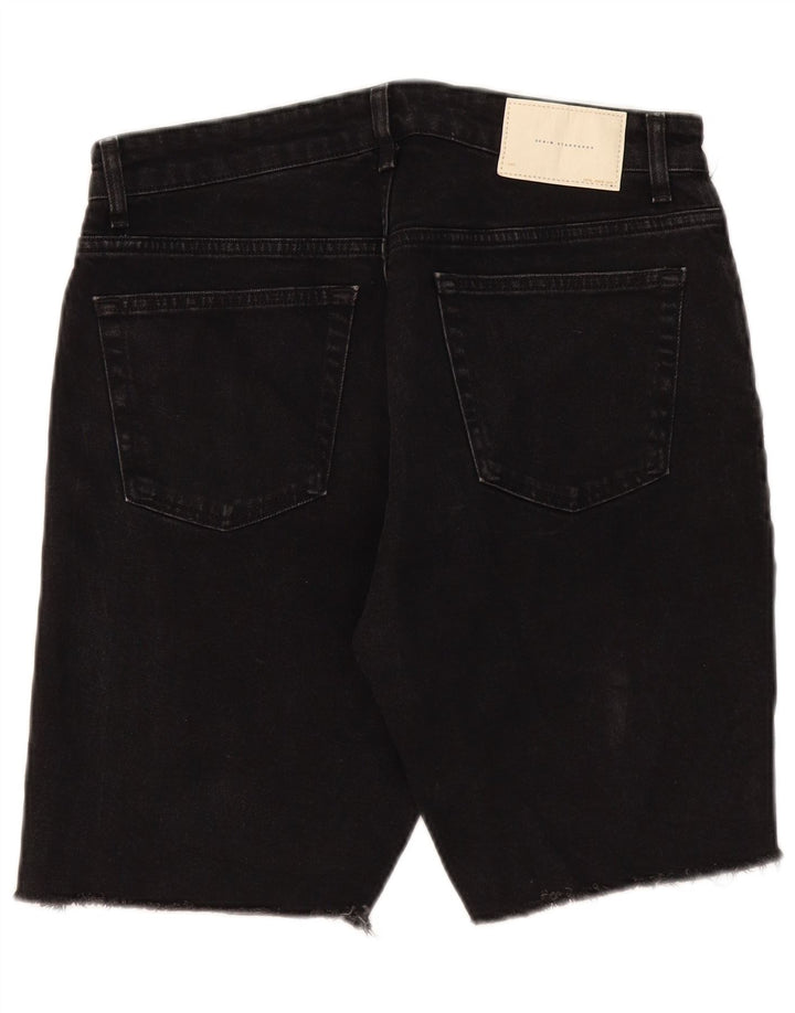 Мужские джинсовые шорты Zara EU 42, большие W32, черные