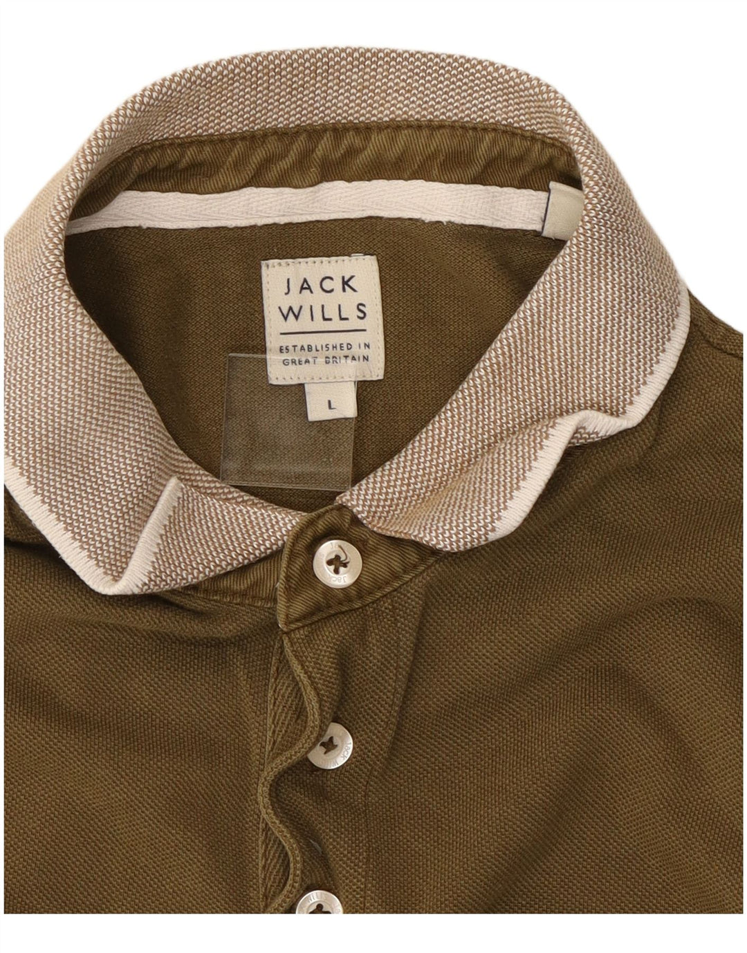Мужская рубашка поло JACK WILLS, большой размер, хлопок цвета хаки